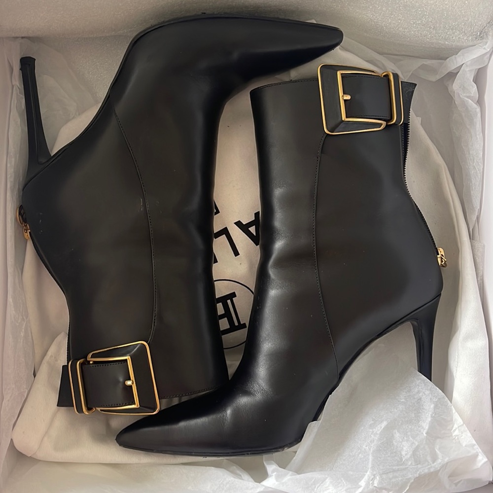 Balmain Leather Booties